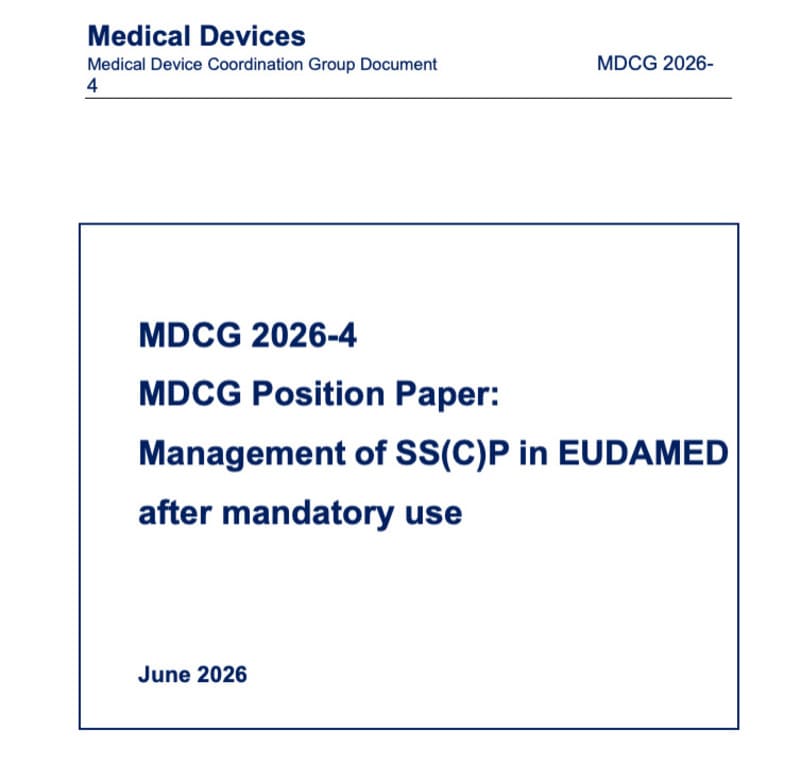 Illustration MDCG 2026-4 : pourquoi les fabricants deviennent les gestionnaires des SS(C)P dans EUDAMED