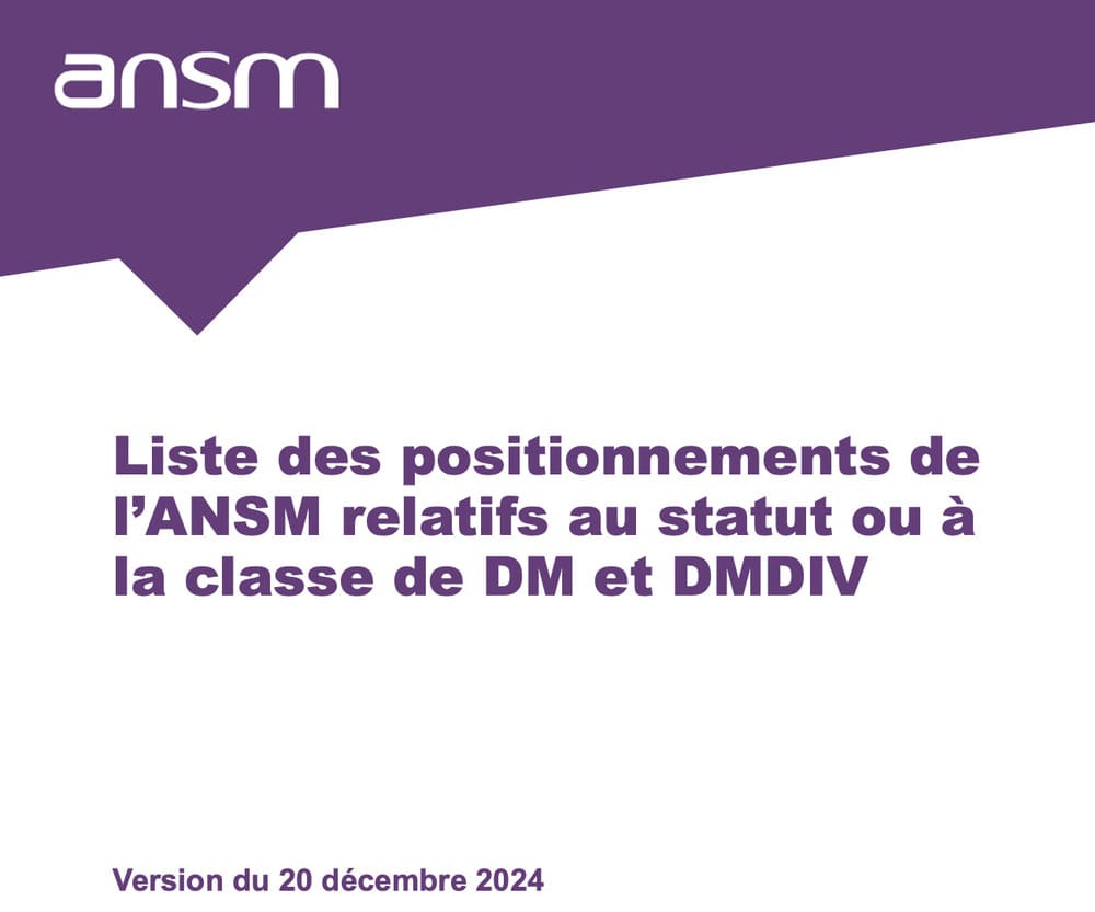 DM ou pas DM ? Ce que dit (vraiment) le guide ANSM sur les cas frontières (avril 2025) DM ou pas DM ? Ce que dit (vraiment) le guide ANSM sur les cas frontières (avril 2025)