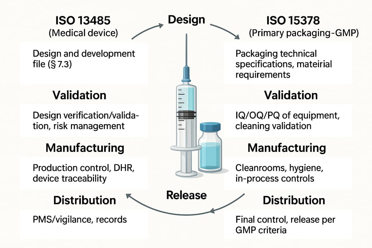 Illustration Combination products : les passerelles entre ISO 13485 et ISO 15378 (et ce qu’en attendent les autorités)