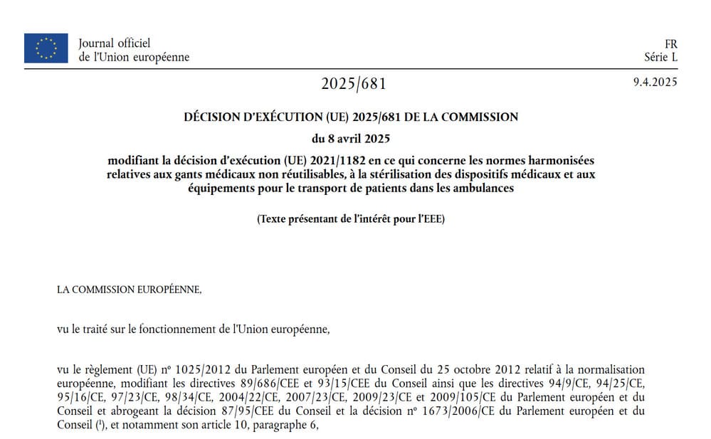 Illustration Normes harmonisées MDR : mise à jour du 8 avril 2025, ce que les fabricants doivent retenir